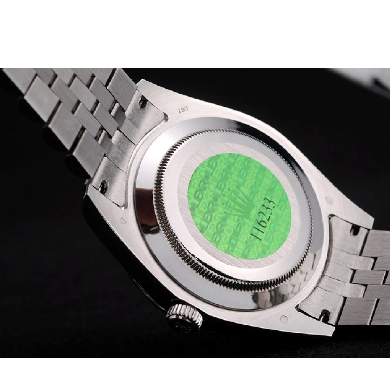 Aaa fake watches Stainless Bezel 42001 Steel Swiss Rolex DateJust Ribbed Silver Flower Dial 0820